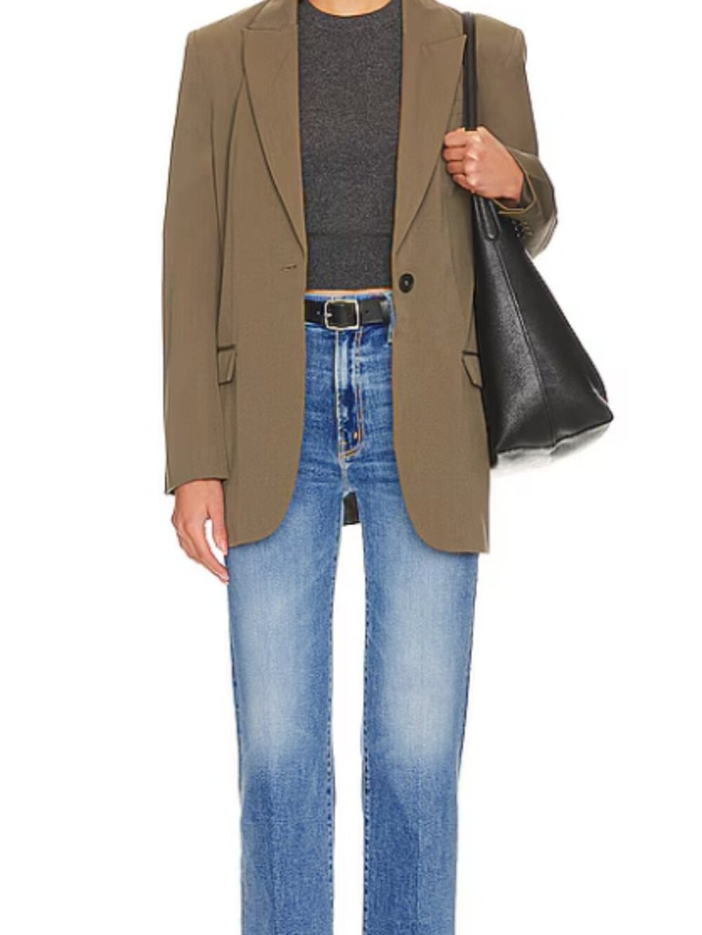 Mother the Rambler High Rise Zip Flood Jeans | Out of the Blue | Sz 28
